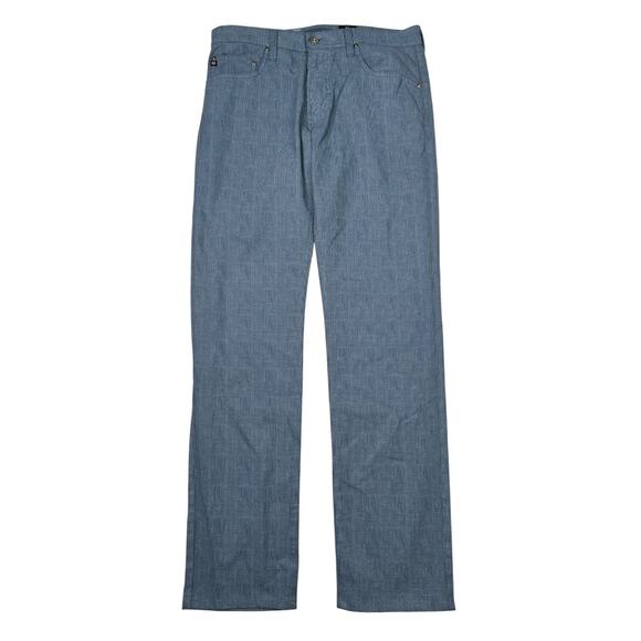 AG Adriano Goldschmied Jeans Tellis SUD Modern Slim Fit Pants Blue Plaid 34x34 - Picture 1 of 5